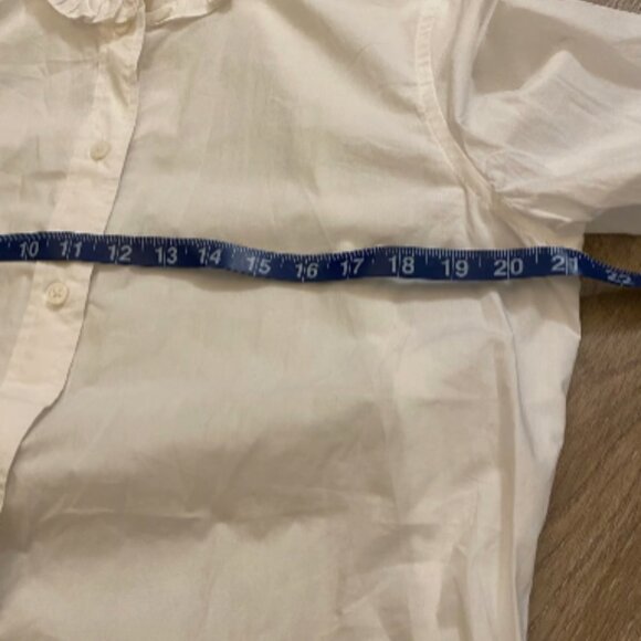 J.Crew Classic Fit Ruffleneck Button Down - Picture 7 of 8